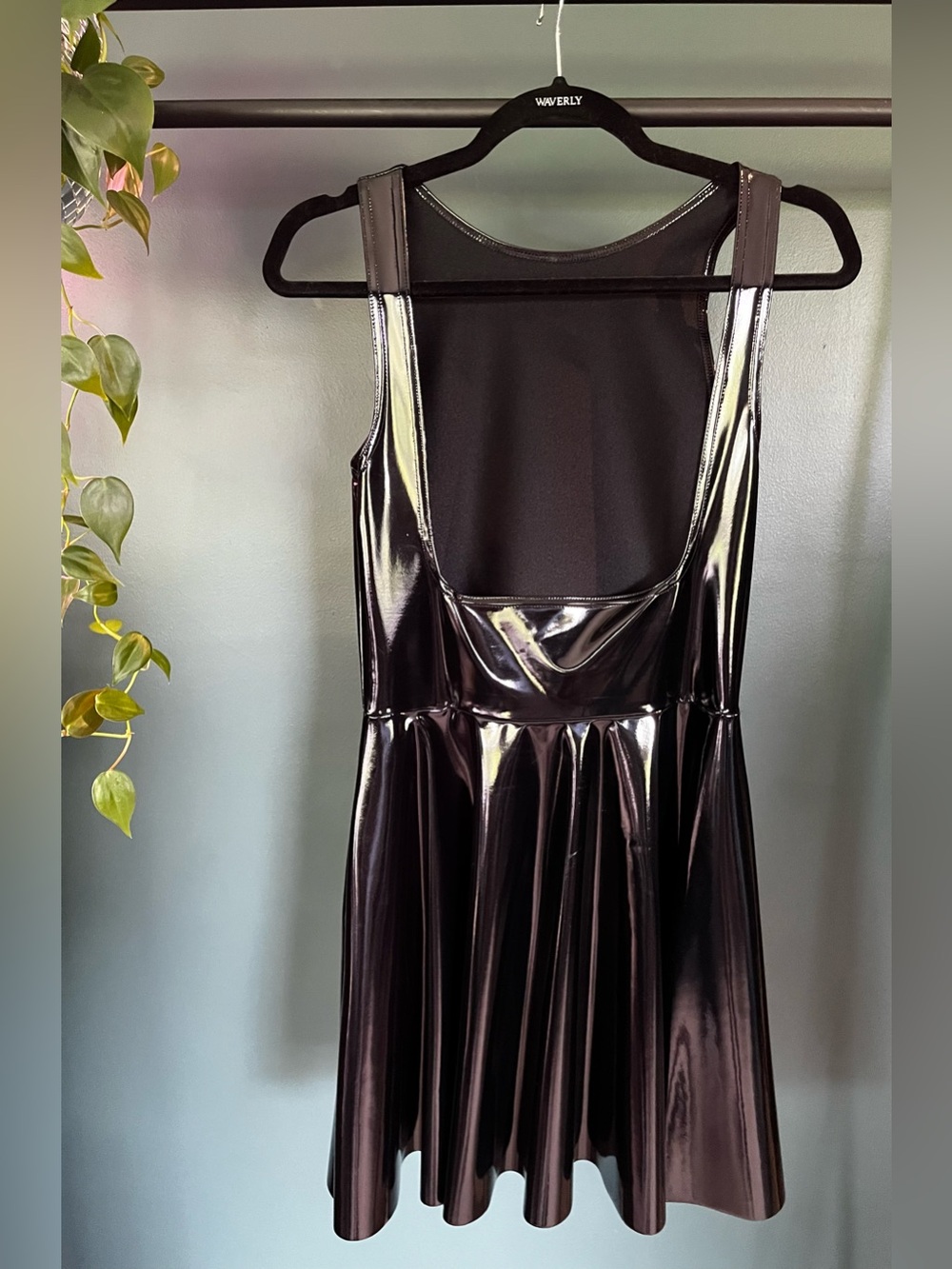 Blackmilk PVC Ultra High Waisted Skater Skirt